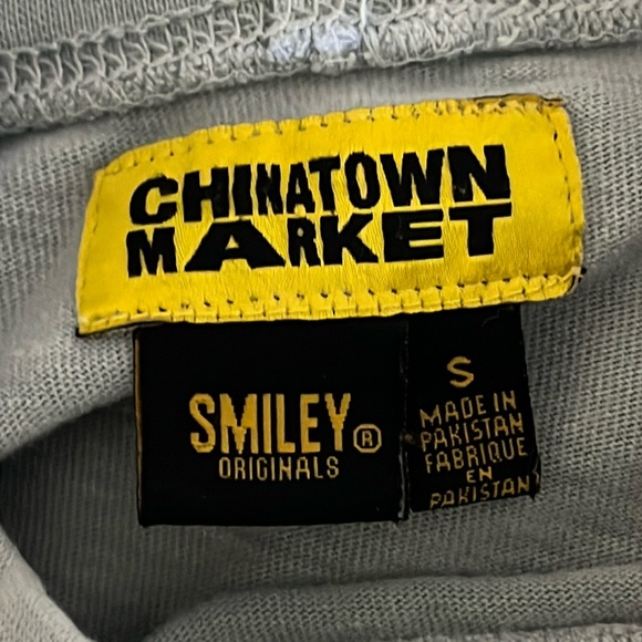 Chinatown Market Smiley Originals  Mock Neck Long Sleeve Shirt - Size Small - Picture 6 of 11